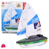 Battery Operated Sailing Boat Indoor Outdoor Boat Bath Toy Electric Turbine Drive Sailboats for Kids