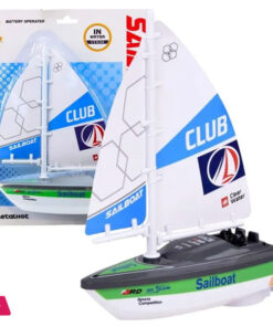 Battery Operated Sailing Boat Indoor Outdoor Boat Bath Toy Electric Turbine Drive Sailboats for Kids