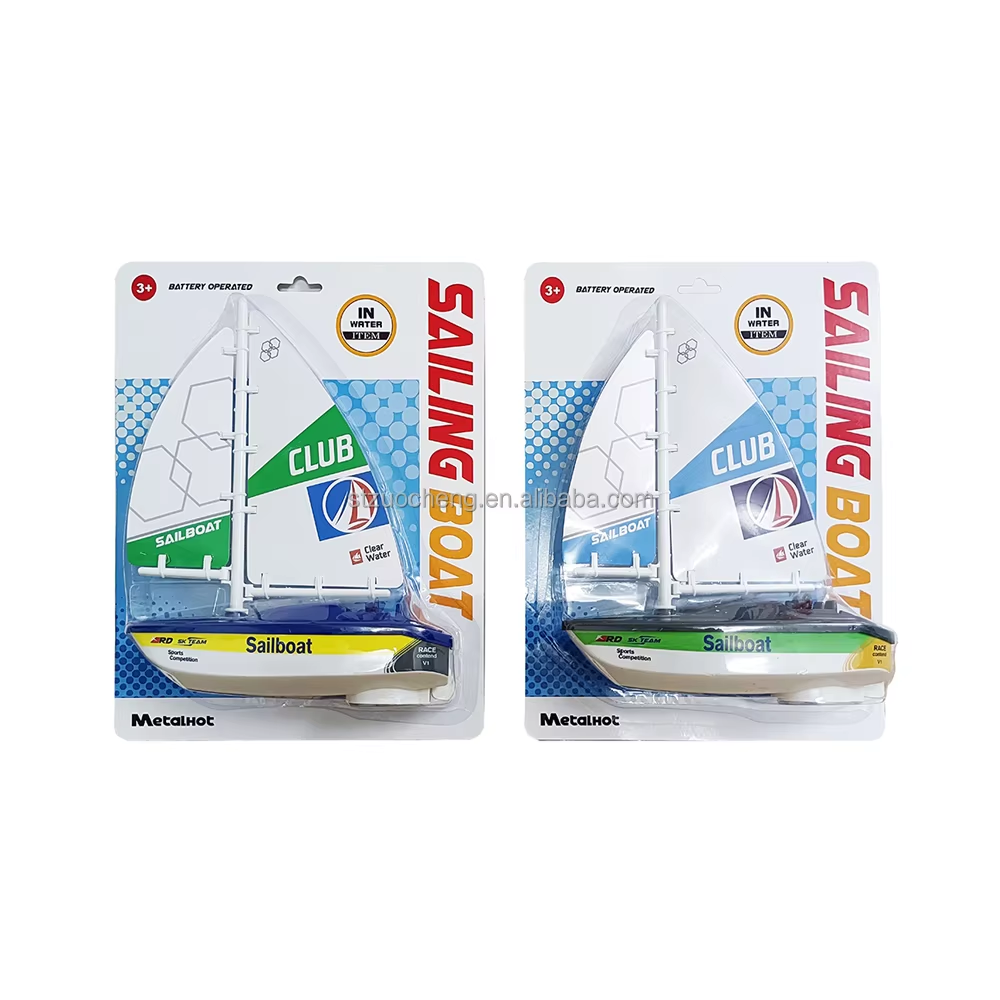 Battery Operated Sailing Boat Indoor Outdoor Boat Bath Toy Electric Turbine Drive Sailboats For Kids