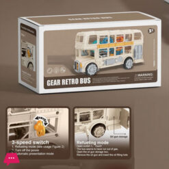 Battery Operated Toy Bus for Kids Electric Music Car