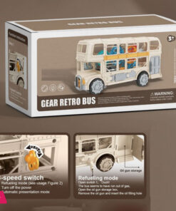 Battery Operated Toy Bus for Kids Electric Music Car