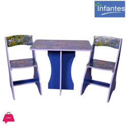 Infantes Kids Portable Study Table &Amp; Chair Wood - 2 Chair &Amp; Table