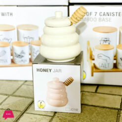 Ceramic Honey Pot Honey Jar Syrup Dispenser