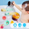 Children'S Bath Toys Set, 24Pcs Diy Slide Waterfall Track Stick With Suction Cup And Wheels Water Ball Shower Floating Bathtub Toy Summer Children Bathtub Gift For Kids Boys Girls