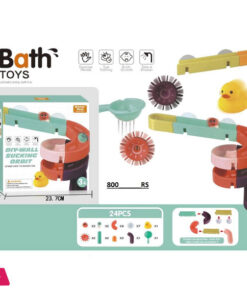 Children'S Bath Toys Set, 24Pcs Diy Slide Waterfall Track Stick With Suction Cup And Wheels Water Ball Shower Floating Bathtub Toy Summer Children Bathtub Gift For Kids Boys Girls 29 Children'S Bath Toys Set, 24Pcs Diy Slide Waterfall Track Stick With Suction Cup And Wheels Water Ball Shower Floating Bathtub Toy Summer Children Bathtub Gift For Kids Boys Girls - Image 2