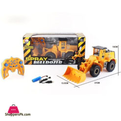 Childrens Remote Control Smoke Bulldozer With Rechargeable Batteries