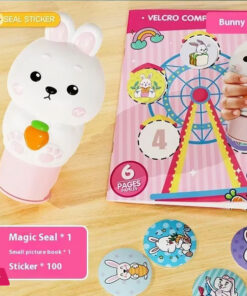 Children's Seal Toy Magic Stamp Reward Boys And Girls Cartoon Sticker Book Traceless Waterproof Does Not Fade Focus