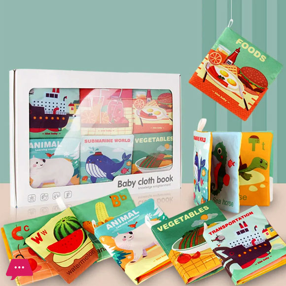 Kids Melody Cloth Books For Babies (Set Of 6 Book) 4 Kids Melody Cloth Books For Babies (Set Of 6 Book) - Image 2