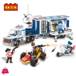 Coco 401 Pcs Police Mobile Command System Diy Building Block Toys For Kids