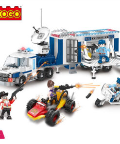 Coco 401 Pcs Police Mobile Command System Diy Building Block Toys For Kids