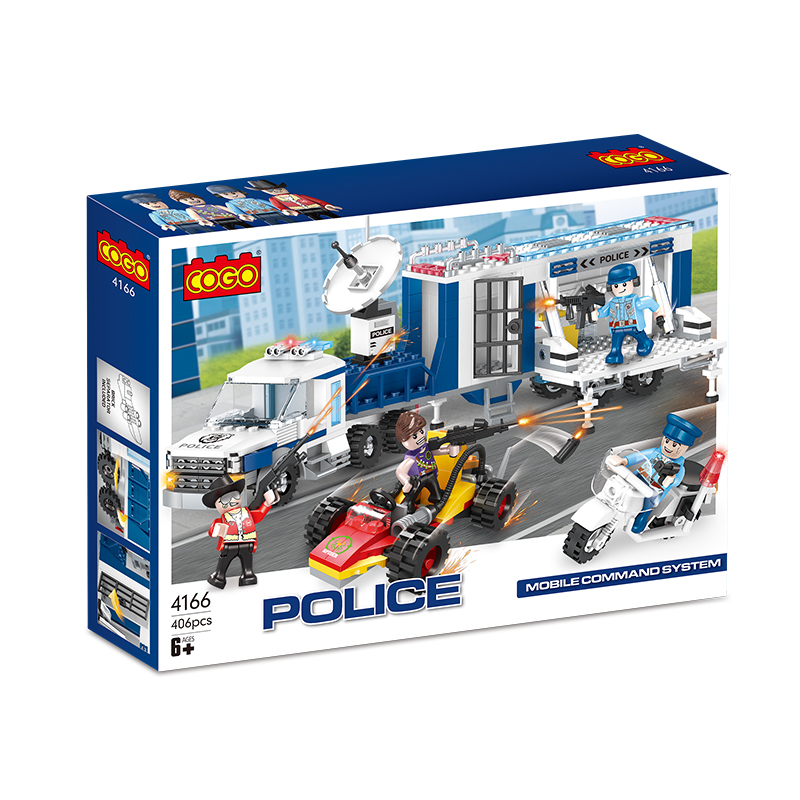 Coco 401 Pcs Police Mobile Command System Diy Building Block Toys For Kids 7 Coco 401 Pcs Police Mobile Command System Diy Building Block Toys For Kids