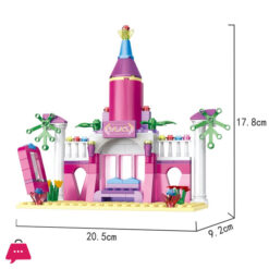 Cogo Educational Girls Princess Castle Abs Plastic Bricks Building Blocks Toys For Kids - 178Pcs