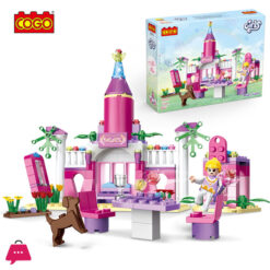 Cogo Educational Girls Princess Castle Abs Plastic Bricks Building Blocks Toys For Kids - 178Pcs