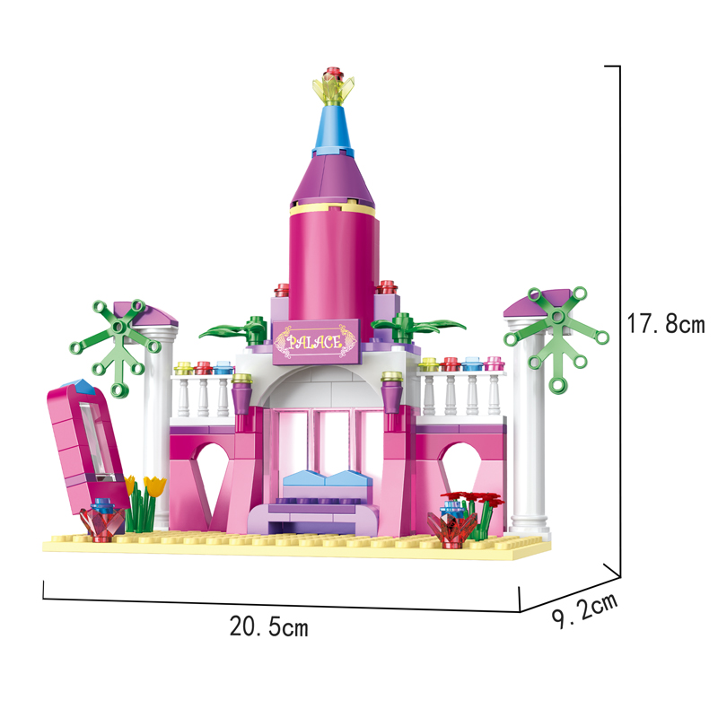 Cogo Educational Girls Princess Castle Abs Plastic Bricks Building Blocks Toys For Kids - 178Pcs 10 Cogo Educational Girls Princess Castle Abs Plastic Bricks Building Blocks Toys For Kids - 178Pcs