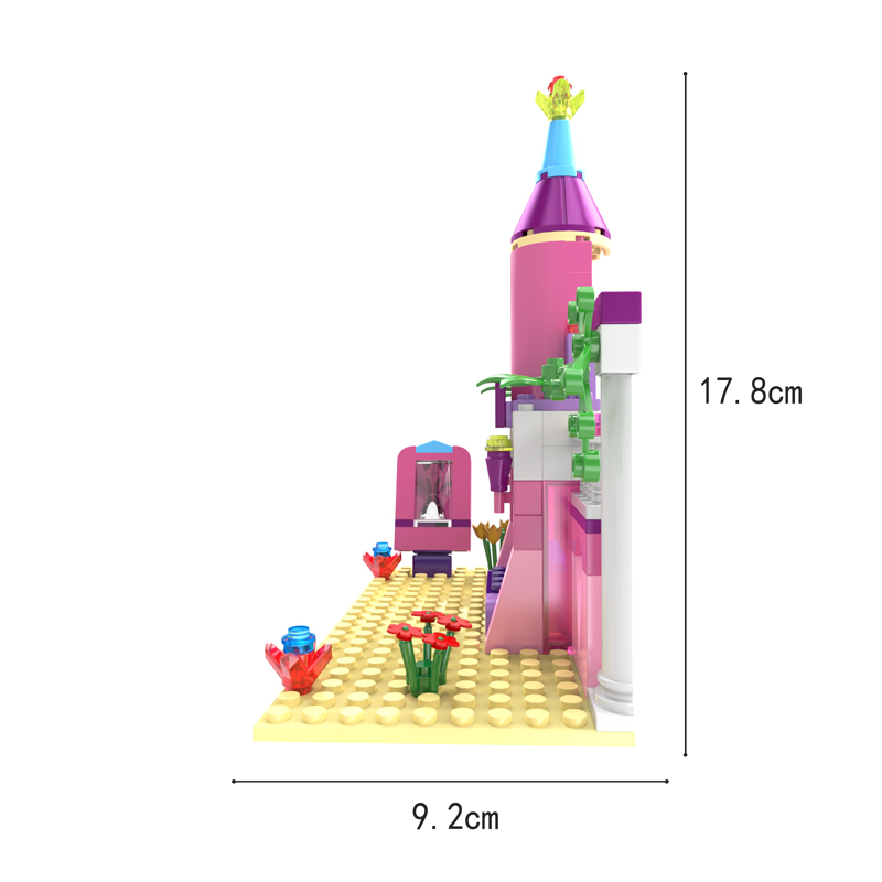 Cogo Educational Girls Princess Castle Abs Plastic Bricks Building Blocks Toys For Kids - 178Pcs 14 Cogo Educational Girls Princess Castle Abs Plastic Bricks Building Blocks Toys For Kids - 178Pcs