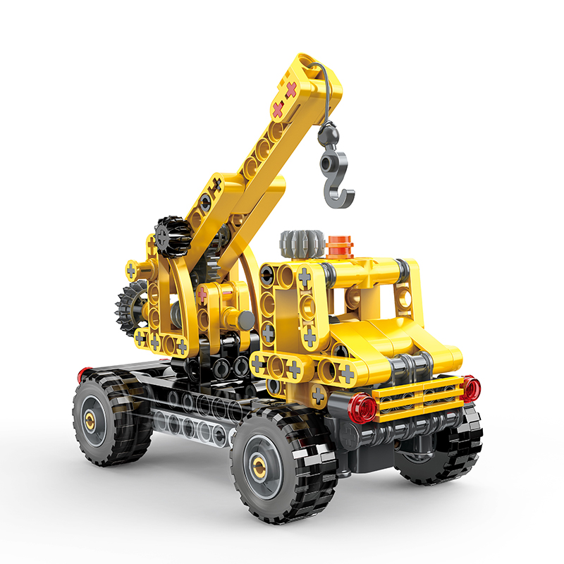 Cogo Plastic Educational Building Blocks Engineering Vehicle Grab Construction Brick Toys - 235-Pcs