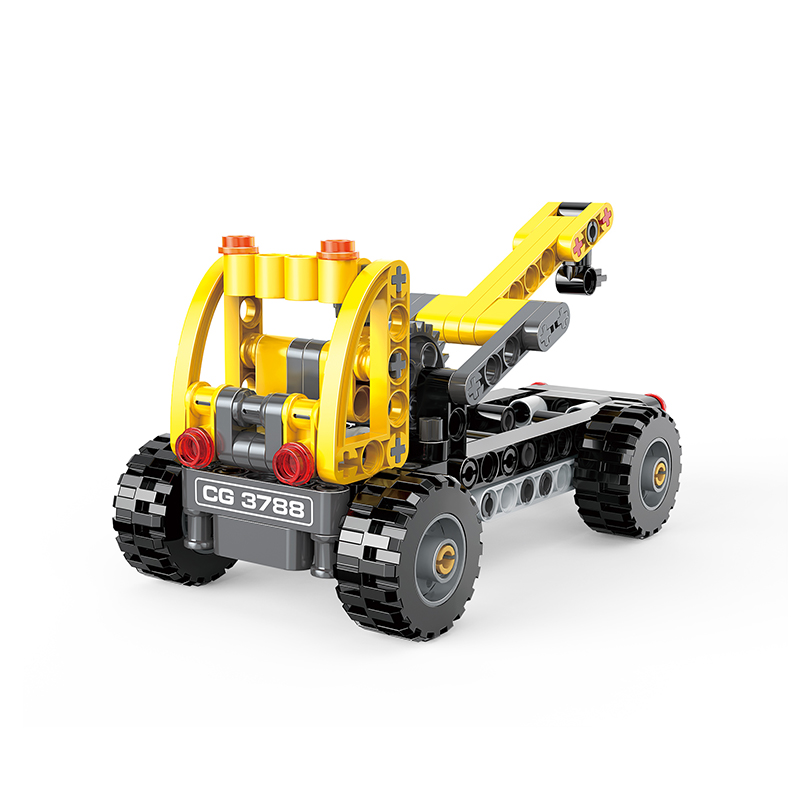 Cogo Plastic Educational Building Blocks Engineering Vehicle Grab Construction Brick Toys - 235-Pcs