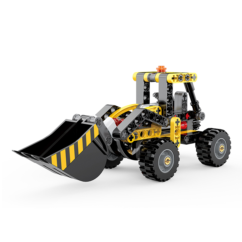 Cogo Plastic Educational Building Blocks Engineering Vehicle Grab Construction Brick Toys - 235-Pcs