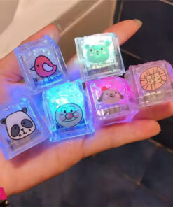 Colorful Lightning Luminous Cube Bath Toys 8 Pcs