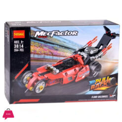 Constructor Speed Racer Technic Pull Back Super Racer Speedy go-Kart, Flames-Wind Wheel-Speed Racing Building Block