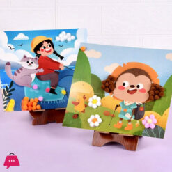 Creative Diy Dotty Colorful Pompom Art Set