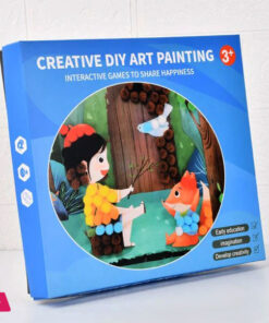 Creative DIY Dotty Colorful Pompom Art Set