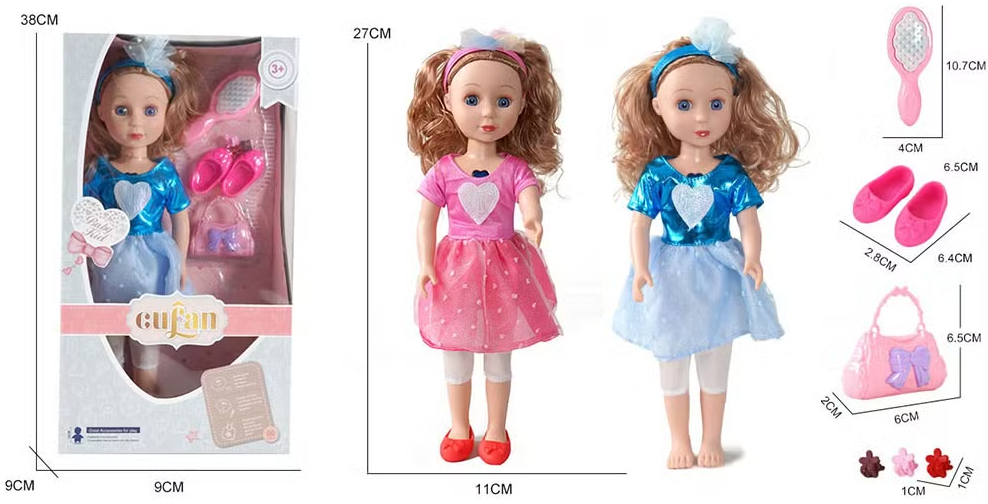 Cufan Girl Baby Doll With Sound Dress Up Doll 16 Inch