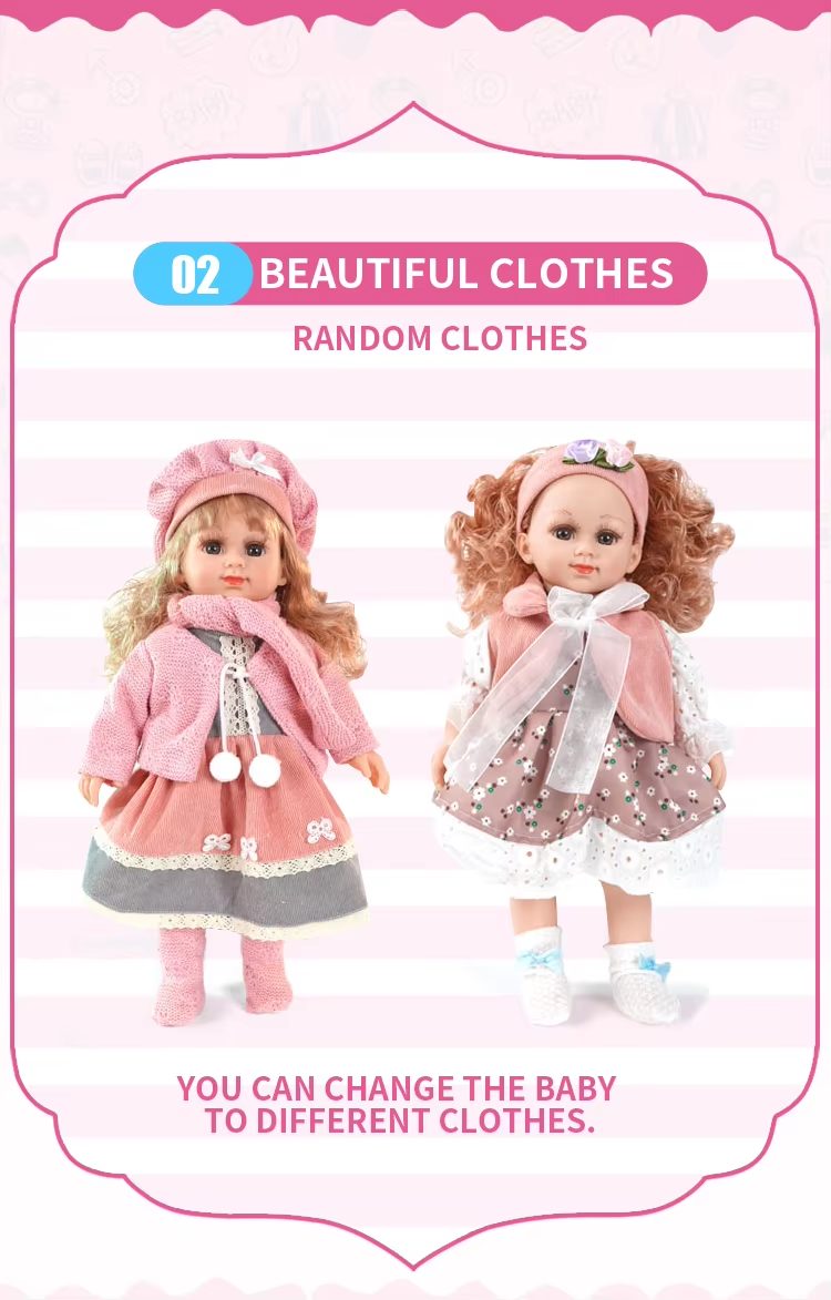 Cufan Ic Dolls Beautiful Silicone Baby Fashion Dolls Set For Girl 15 Inches