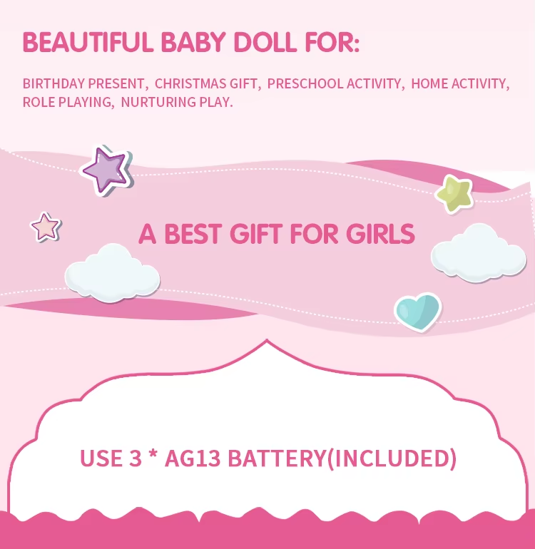 Cufan Ic Dolls Beautiful Silicone Baby Fashion Dolls Set For Girl 15 Inches