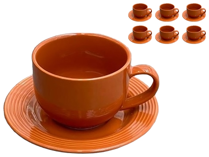 Danny Home Cup Saucer 6 Pcs Set 220Ml