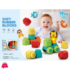 Diy Abc &Amp; 123 Big Size Building Block Soft Rubber Blocks 15/19/31Pcs
