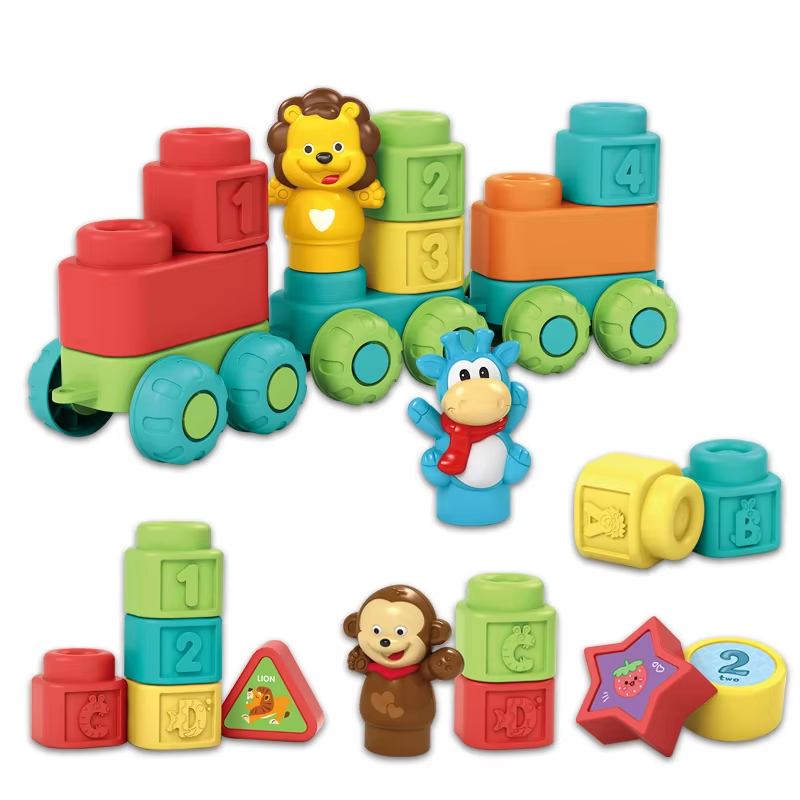 Diy Abc &Amp; 123 Big Size Building Block Soft Rubber Blocks 15/19/31Pcs