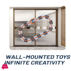 Diy Assembly Space Toys Rocket Electric Toy Track Car 301Pcs