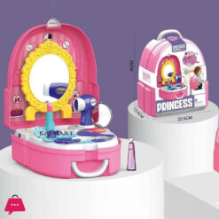 Dresser Back Pack Play Set with Make up Cosmetic Accessories Princess Beauty Play Set