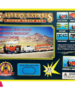 Eastern Express Super Electric Train Set With Puffing Smoke - 23Pcs - Image 2