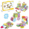 Electric Building Block Gear Toy Set Diy Plastic Brick Toys Colourful Building Block 165 Pcs