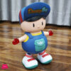 Electric Dancing Big Head Boy Walking Dancing Doll Lighting Music Kid Toy
