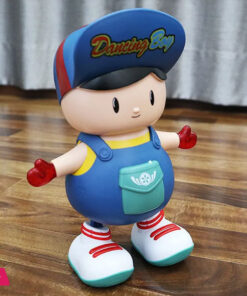 Electric Dancing Big Head Boy Walking Dancing Doll Lighting Music Kid Toy