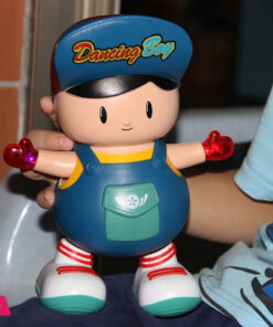 Electric Dancing Big Head Boy Walking Dancing Doll Lighting Music Kid Toy - Image 2