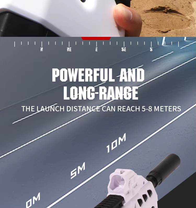 32 Ft High Pressure Electric Water Guns Water Blaster Shooting Outdoor Beach Pool Toys