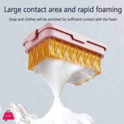 High Elastic Mesh Soap Dish Multifunctional Soap Box Hands Free Bathroom Soap Storage Rack