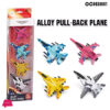 High Quality Mini 4Pcs Metal Pull Back Diecast Fighter Plane Toy For Kids