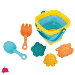 Huanger Folding Basket For Kids Beach Toys