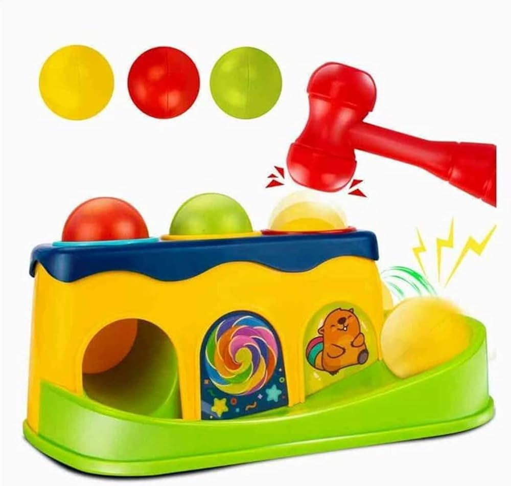 Huanger Funny Hammer Knock Ball 5 Pes Game Best For Early Educational Fun Game For Kids