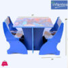 Infantes Kids Portable Study Table & Chair Wood - 2 Chair & Table