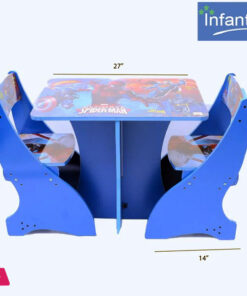Infantes Kids Portable Study Table & Chair Wood - 2 Chair & Table