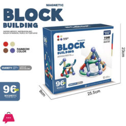 Kido kraze Magnetic Toys Building Blocks - 96 PCS Kids Magnet Balls and Rods Set Block