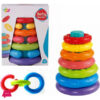 Kids 7 Pcs Rainbow Linking Stacking Ring Soft Toys 23 Kids 7 Pcs Rainbow Linking Stacking Ring Soft Toys