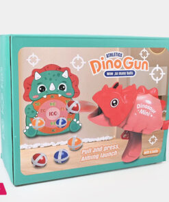 Dino Target Toy Play Set For Kids Shooting  Gun Dart Board