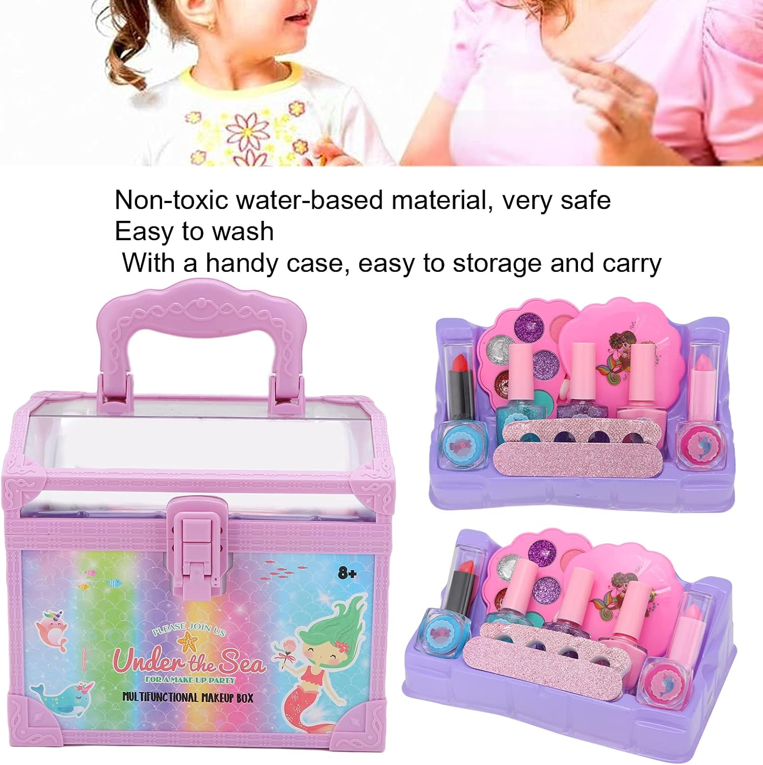 Kids Makeup Set Kids Play Makeup Kit Creates Beautiful Nails To Pretend Makeup